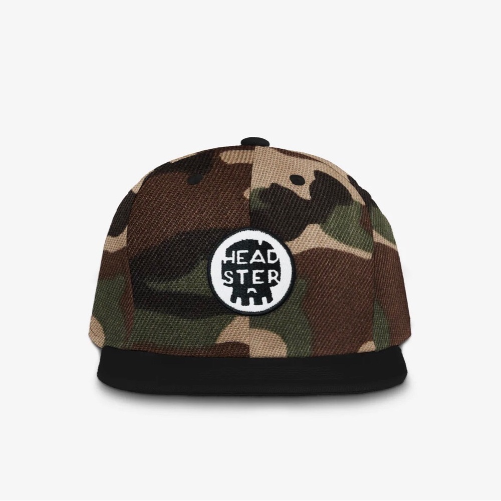 Headster Camo SnapBack Cap Youth Size 7-14 years NWT